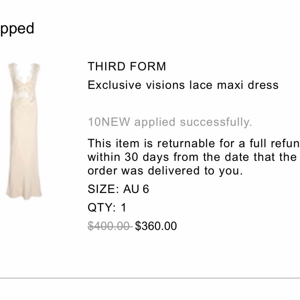 Third Form Visions Lace Maxi Dress- NWT - Picture 3 of 5